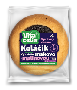 Koláček bezlepkový s náplní makovo-malinovou 90g