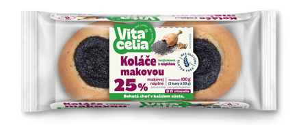 Koláče bezlepkové s náplní makovou 2ks á 50g 