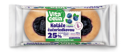 Koláče bezlepkové s náplní borůvkovou 2ks á 50g