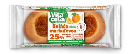 Koláče bezlepkové s náplní meruňkovou 2ks á 50g
