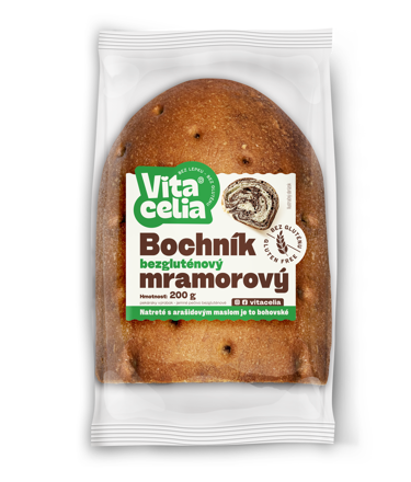Bochník bezlepkový mramorový 200 g 