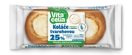 Koláče bezlepkové s náplní tvarohovou 2ks á 50g 