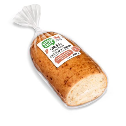 Chlebík bezlepkový se sádlem a cibulí 250 g 